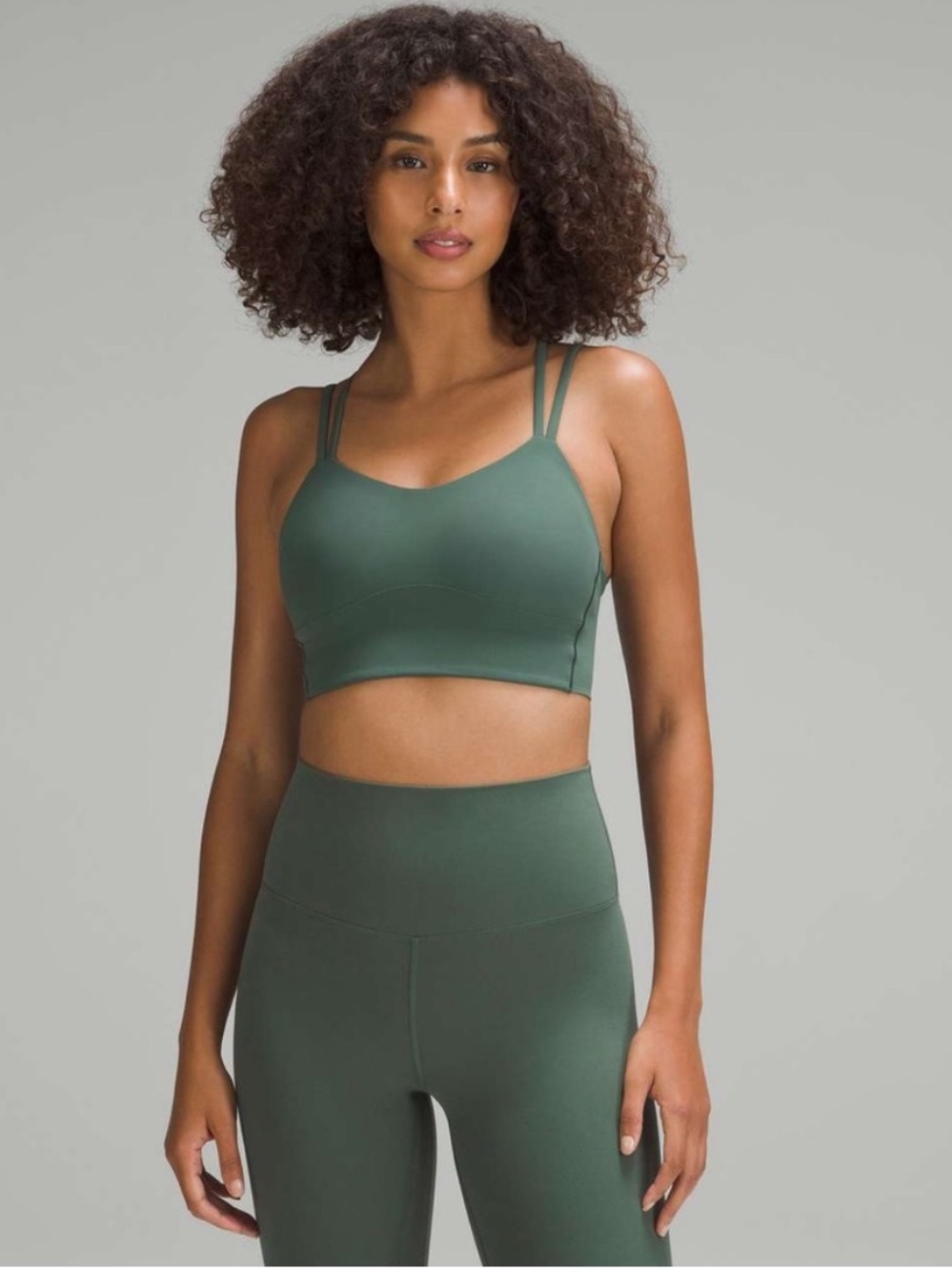 Lululemon Like a Cloud Longline Sport Bra Crop Strappy Top